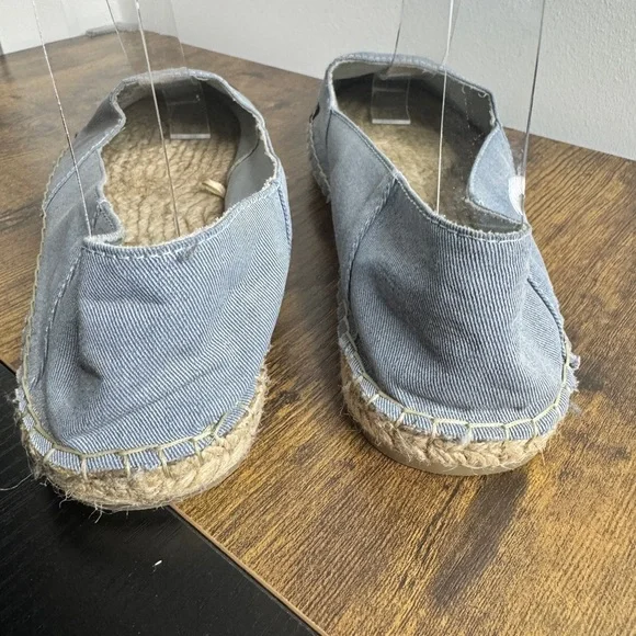 Zara Espadrille Flats Denim - Picture 8 of 9